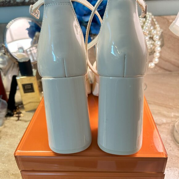 Circus by Sam Edelman Ivy Platform Heels | White Patent | US Women Size 8.5 New - Picture 3 of 9